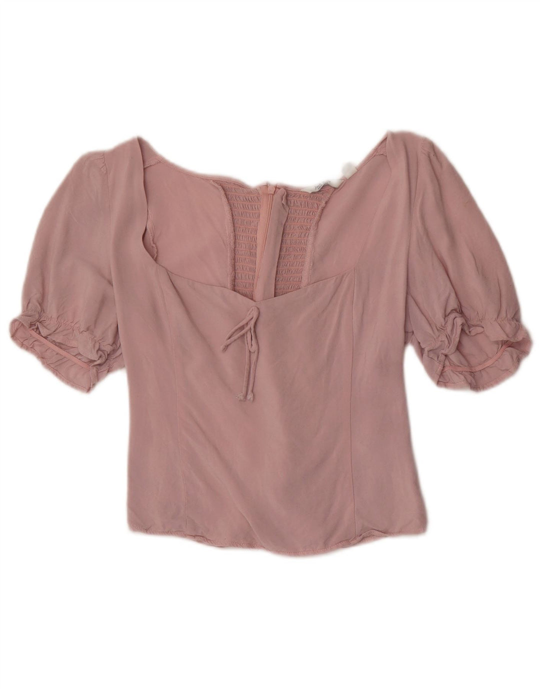 Jack Wills Blusa corta para mujer UK 42 Viscosa rosa mediana