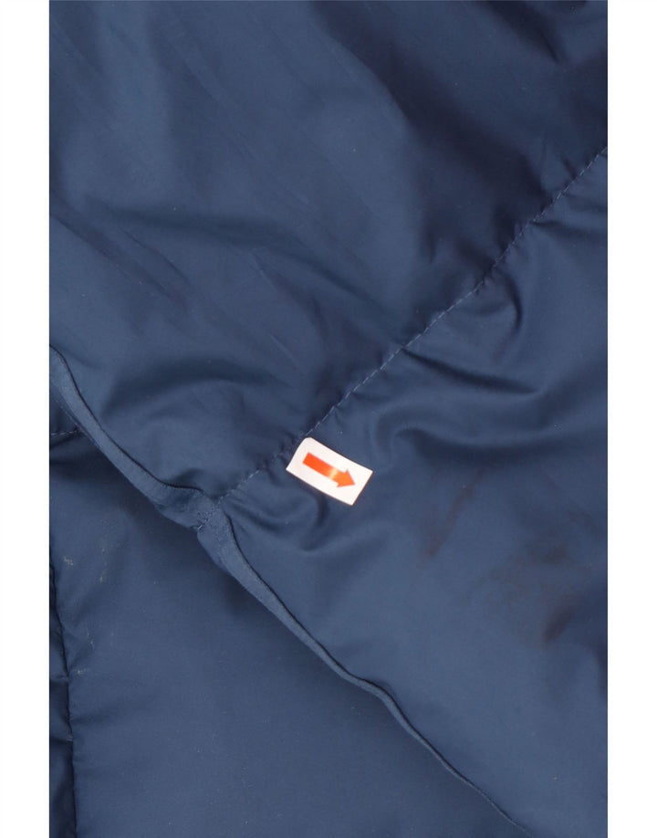 ADIDAS Chaqueta acolchada con capucha para hombre UK 42 XL Azul marino Poliamida Invierno