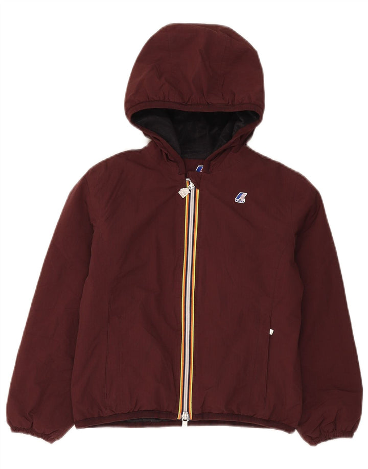 K-Way Chaqueta cortavientos con capucha para niños 9-10 años Marrón