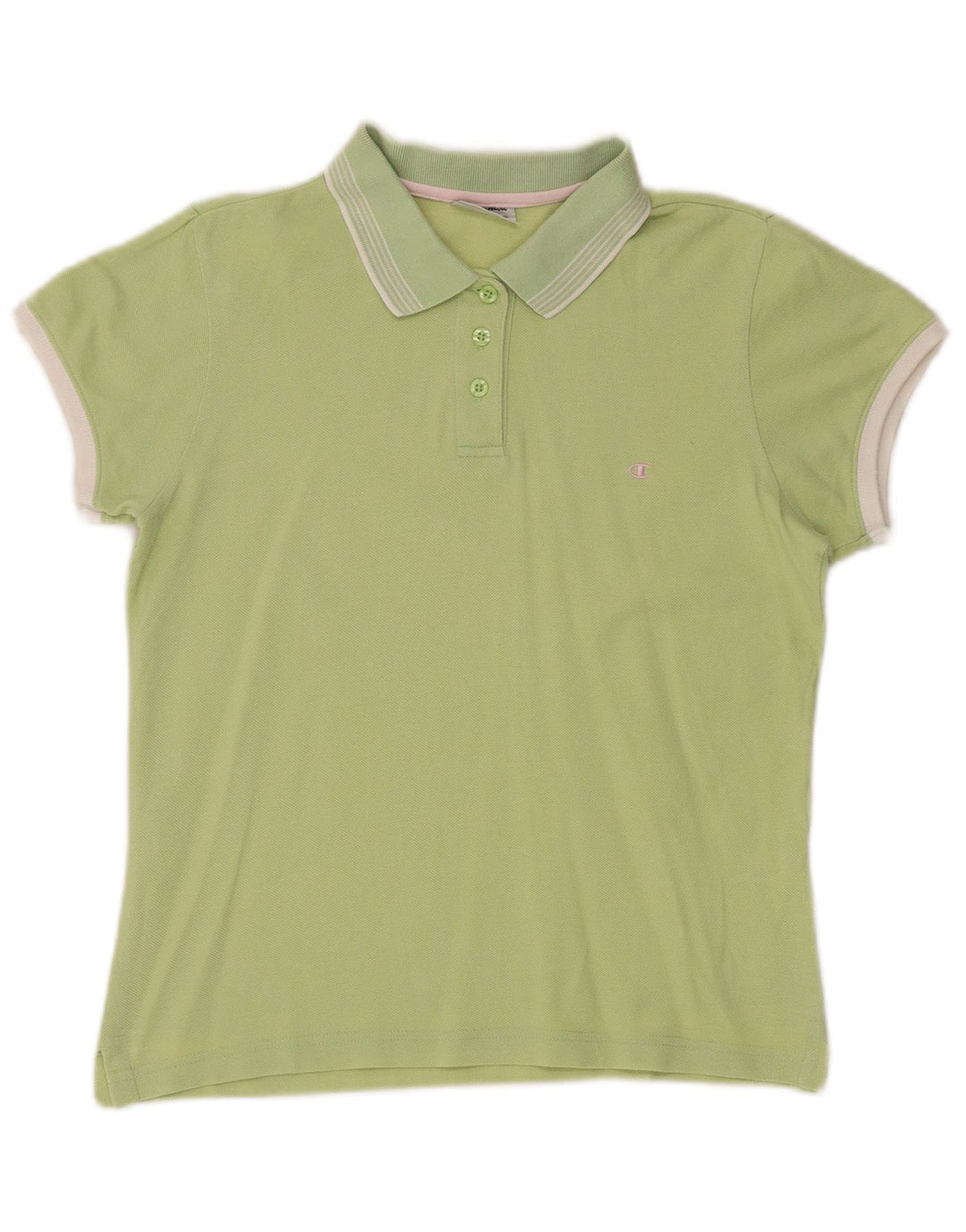 CHAMPION Polo para mujer UK 40 Grande Algodón verde