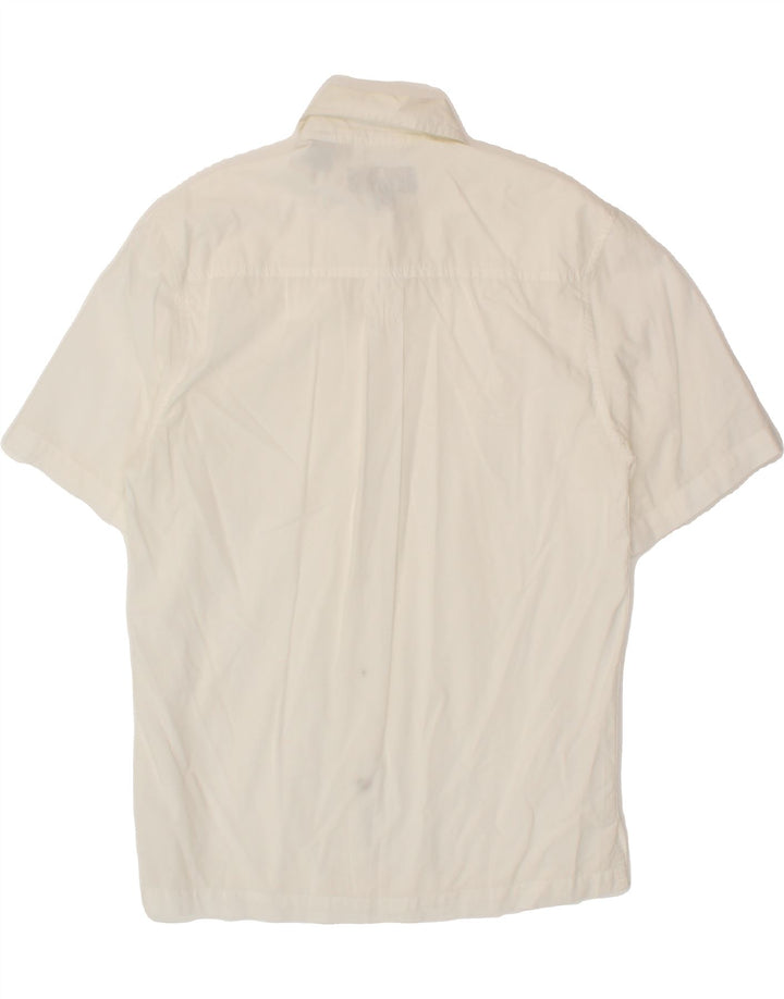 TIMBERLAND Mens Short Sleeve Shirt XS White Cotton Vintage Timberland and Second-Hand Timberland from Messina Hembry 