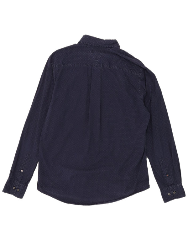 Camisa Tommy Hilfiger Hombre De Algodón Con Manchas Azul Marino Mediano