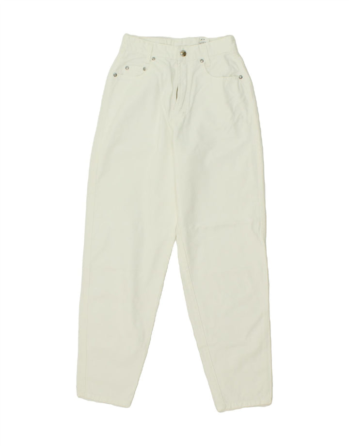 MAC Womens High Rise Slim Jeans EU 36 Small W26 L30 White Cotton Vintage Mac and Second-Hand Mac from Messina Hembry 