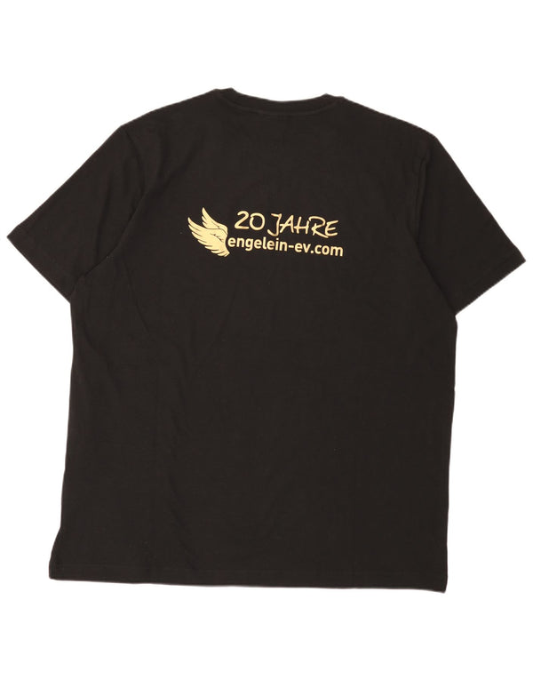Adidas - Camiseta gráfica para hombre, talla grande, algodón negro