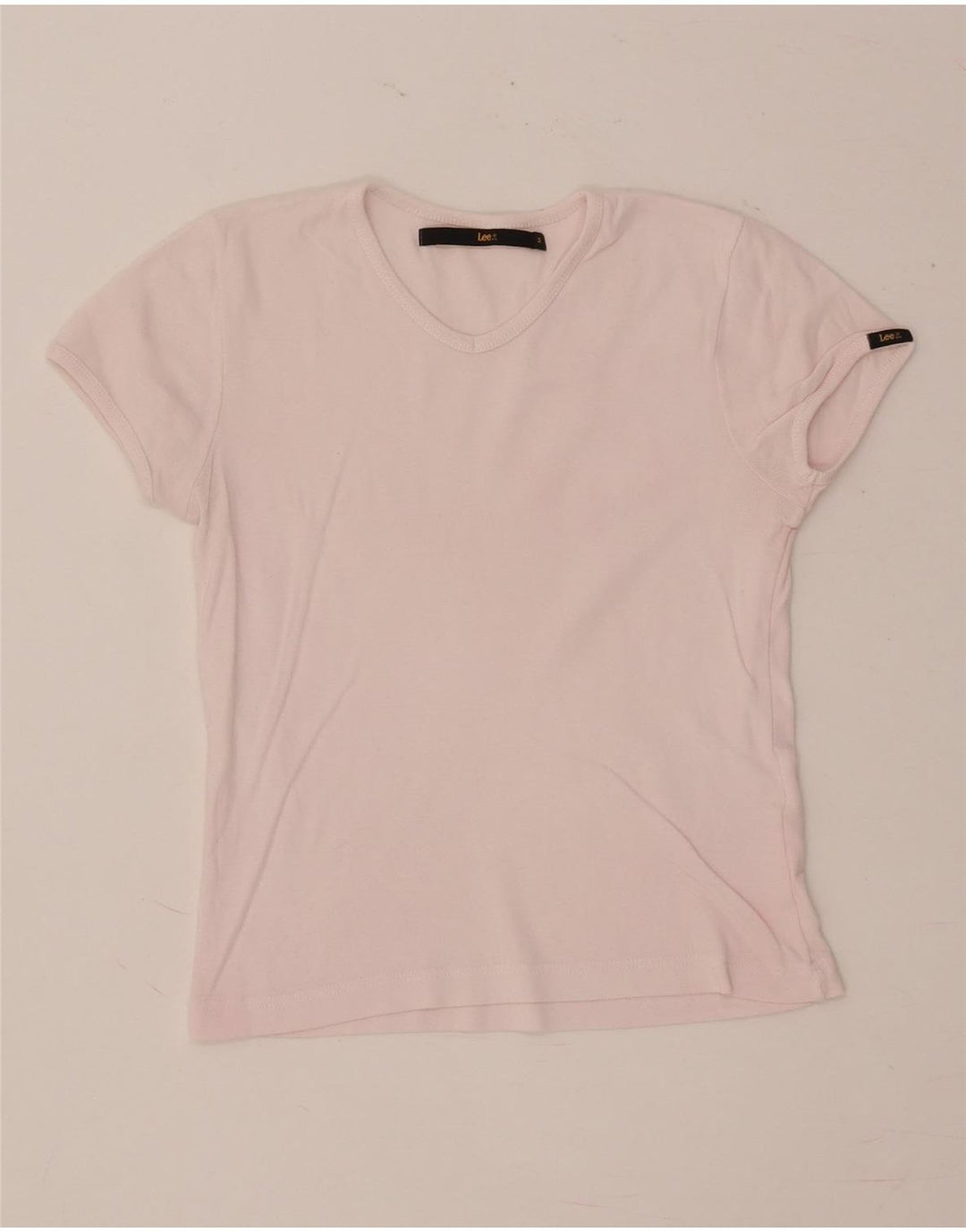 LEE - Camiseta corta para mujer (talla 40), color rosa mediano