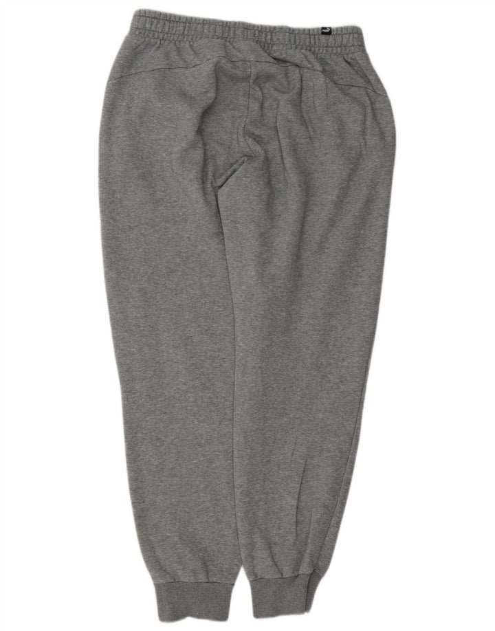 PUMA Pantalones de chándal para hombre Joggers Large Grey Cotton