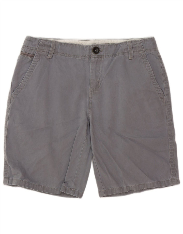 Eddie Bauer Pantalones cortos chinos para mujer US 8 Mediano W30 Algodón gris