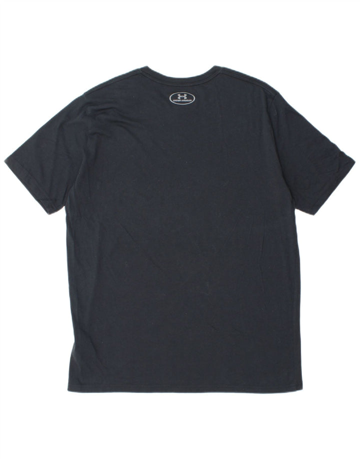 UNDER ARMOUR Camiseta Heat Gear para hombre Top grande de algodón negro