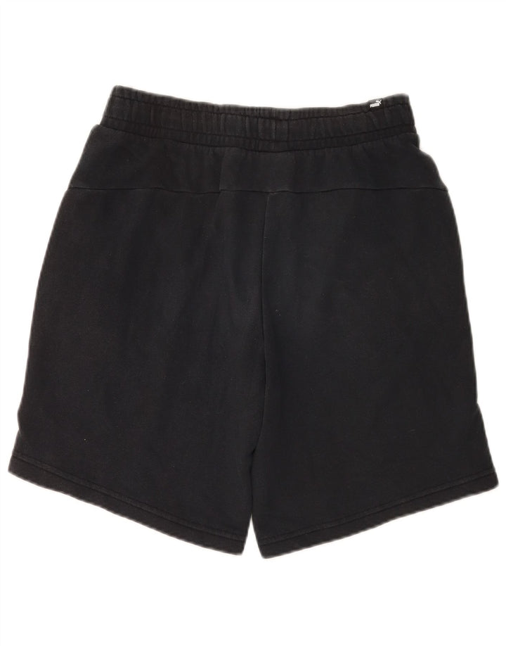 Pantalones cortos deportivos Puma para hombre de algodón negro mediano