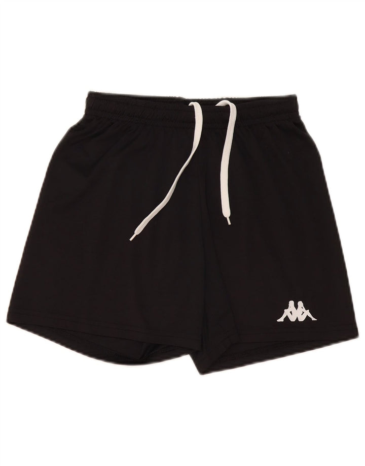 Kappa Pantalones cortos deportivos para niños 11-12 años Negro