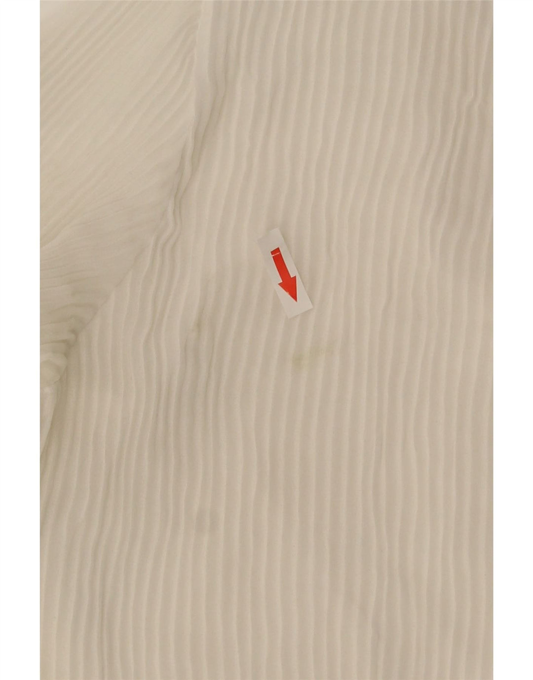 Zara Mujer Blusa Camisa UK 10 Small Poliéster Blanco