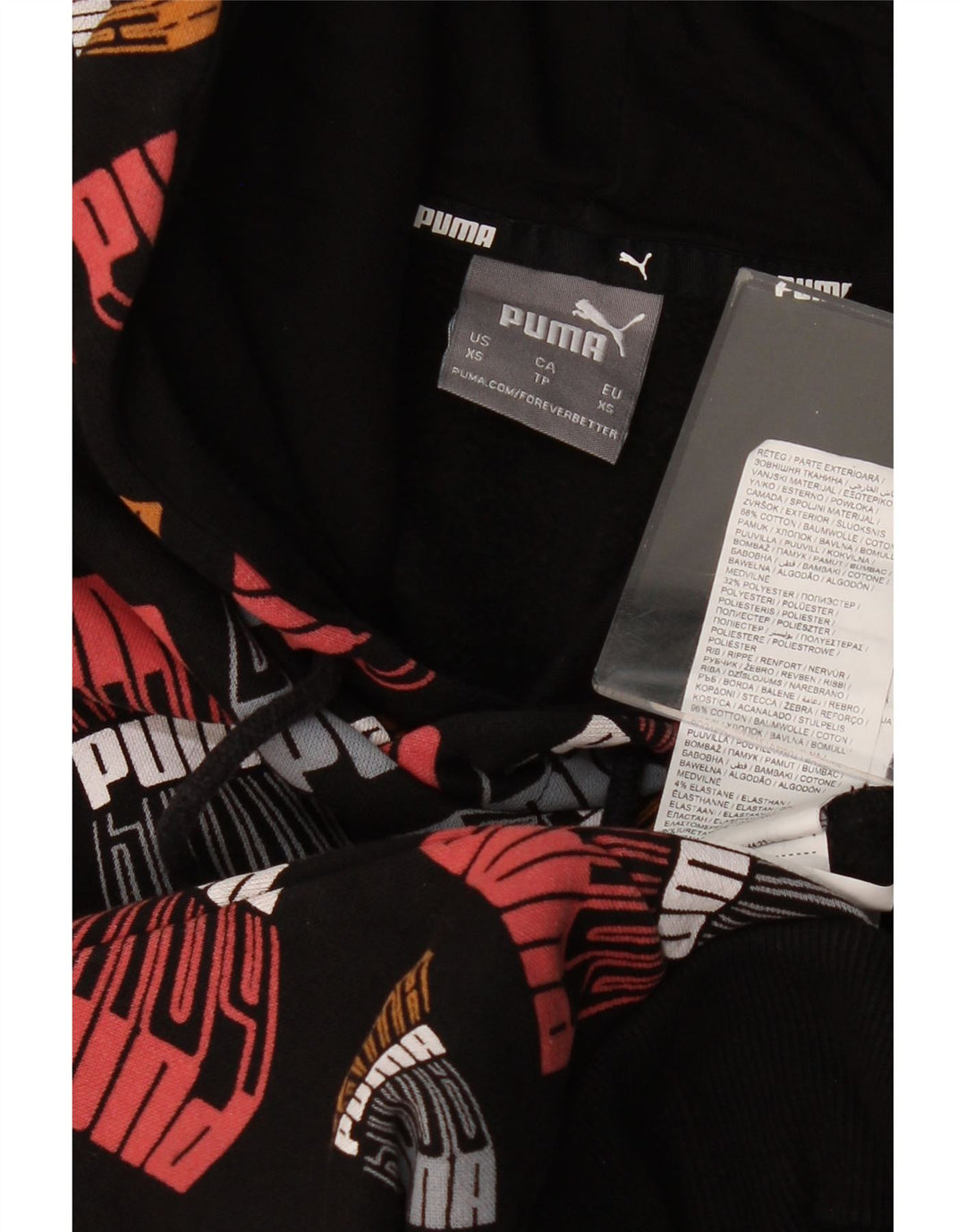 PUMA Sudadera con capucha gráfica para hombre XS Algodón multicolor