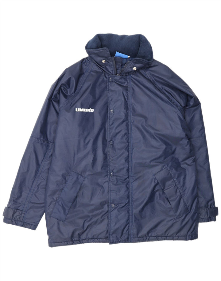 UMBRO Chaqueta cortavientos para hombre UK 38 Medium Azul marino Poliamida