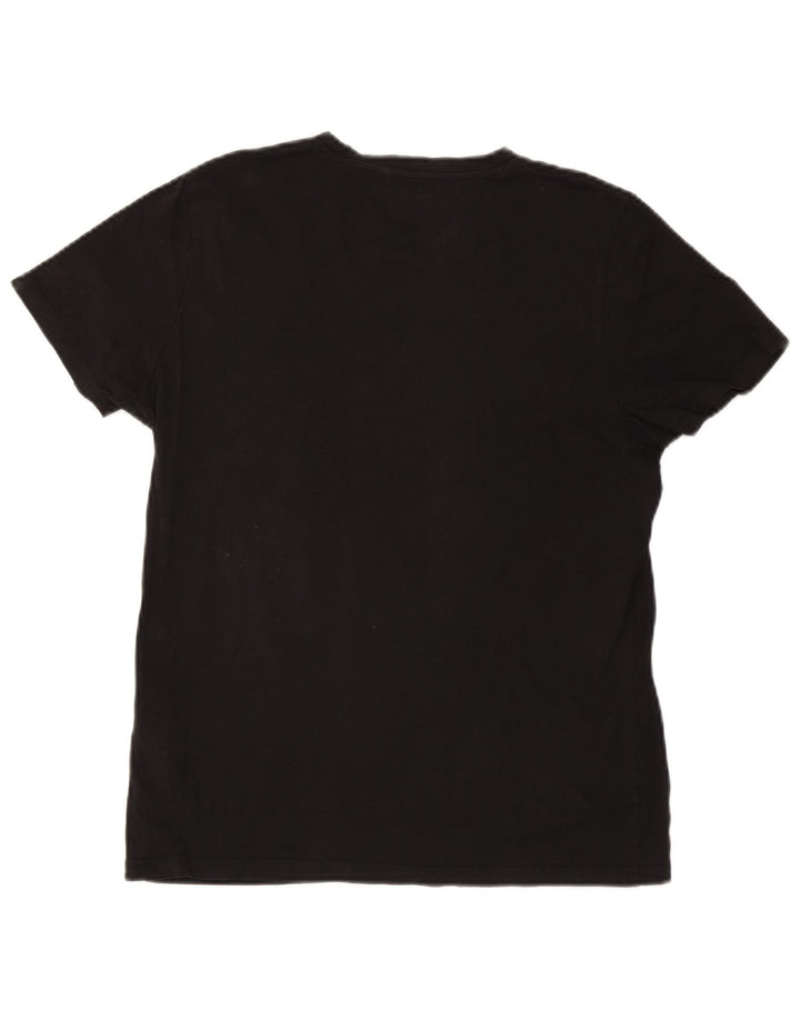 Jack & Jones Hombre Camiseta Top Medium Negro Algodón