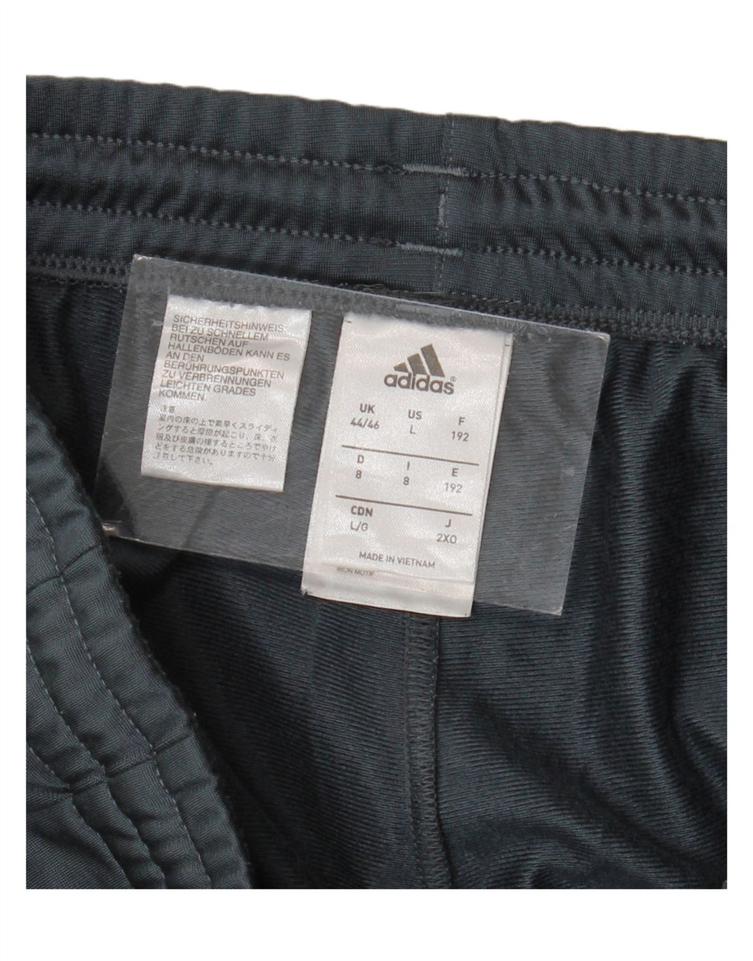 ADIDAS Pantalones de chándal para hombre Joggers UK 44/46 Grande Gris Poliéster