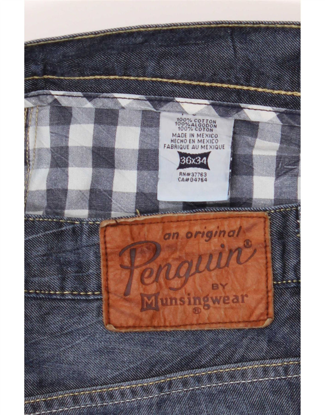 Vaqueros ajustados para hombre Penguin W36 L34 Algodón azul