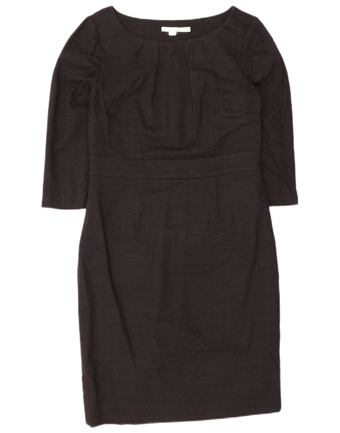 Boden Vestido tubo regular de manga 3/4 para mujer UK 42 Lana gris medio