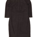 Boden Vestido tubo regular de manga 3/4 para mujer UK 42 Lana gris medio