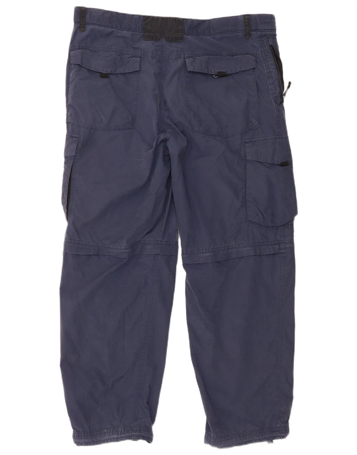 Marks & Spencer Pantalones cargo rectos de corte regular para hombre W38 L29 Azul marino