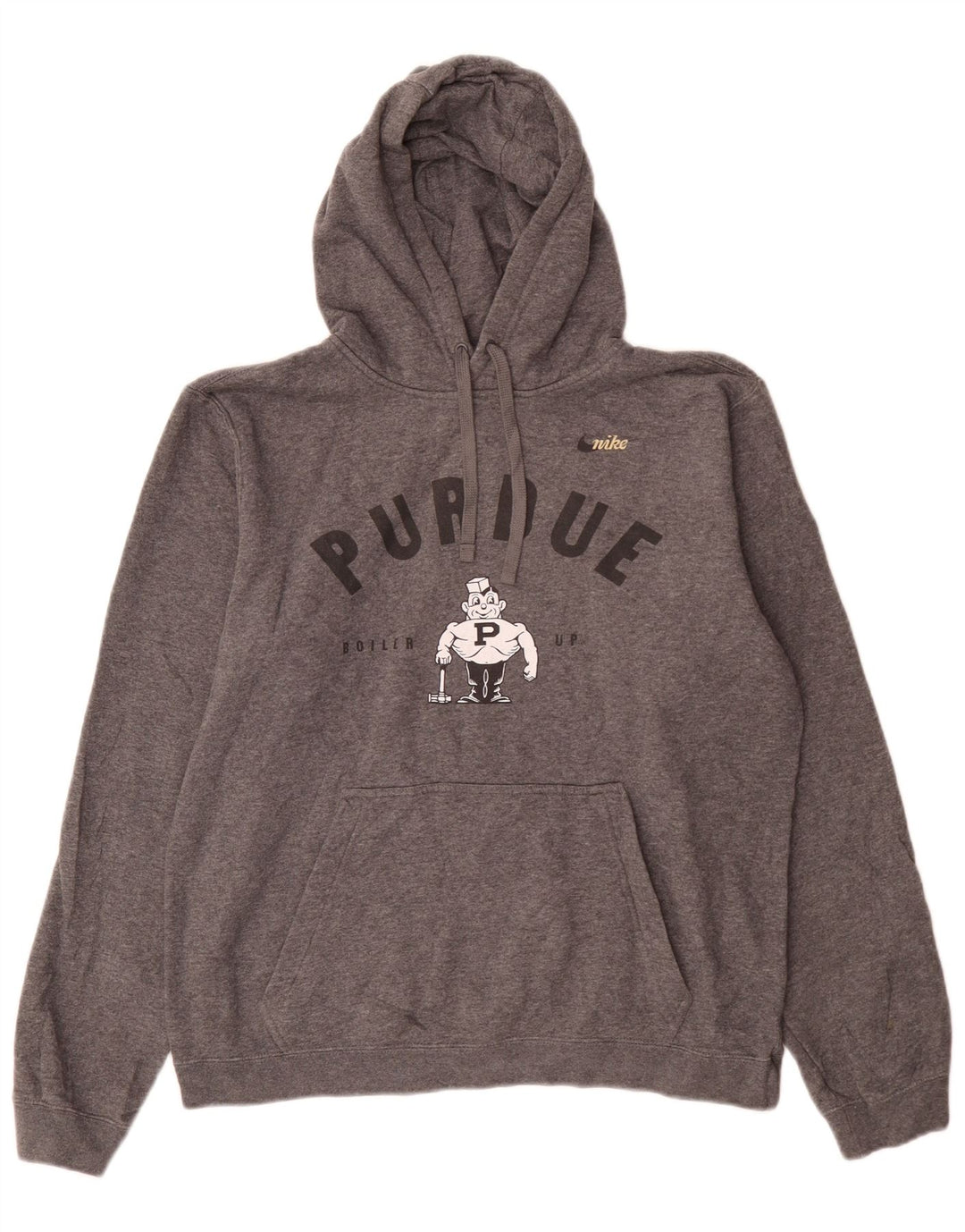 Nike Purdue Graphic Sudadera con capucha para hombre Gris medio Algodón