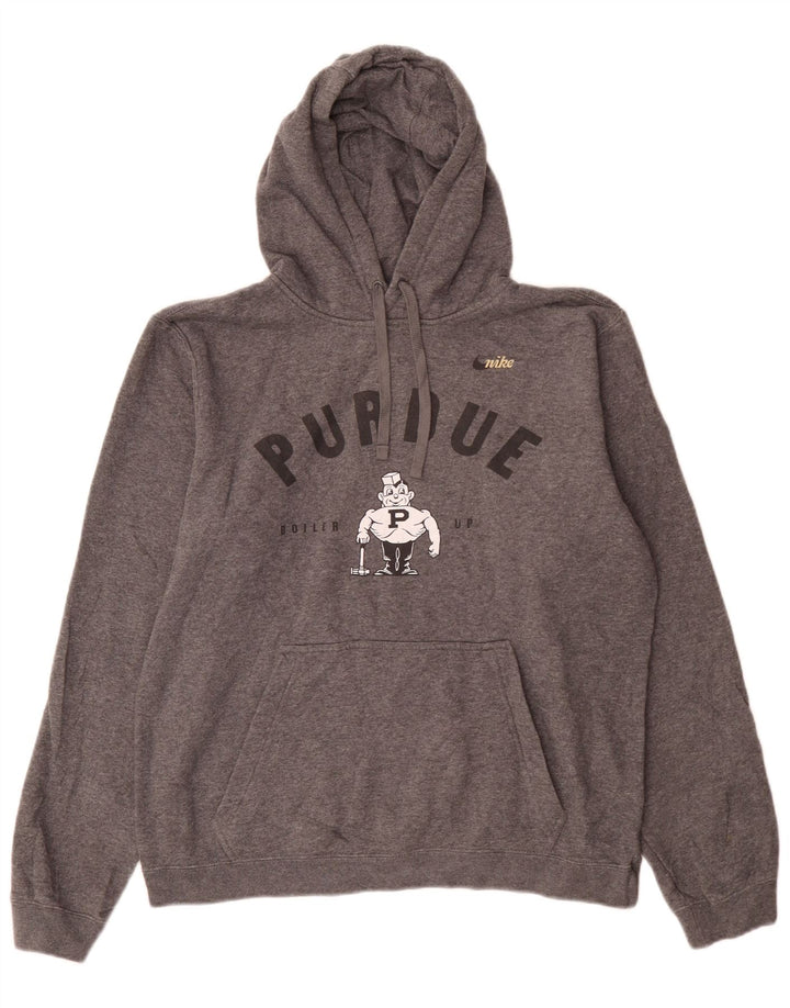 Nike Purdue Graphic Sudadera con capucha para hombre Gris medio Algodón