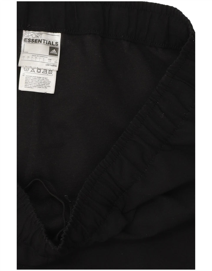 ADIDAS Hombre Climalite Chándal Pantalones Grandes Poliéster Negro