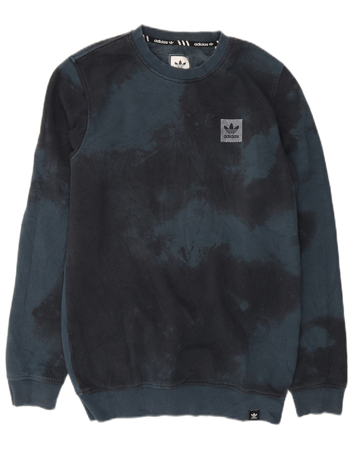 Adidas Hombre Sudadera Jumper Small Azul Tie Dye Algodón