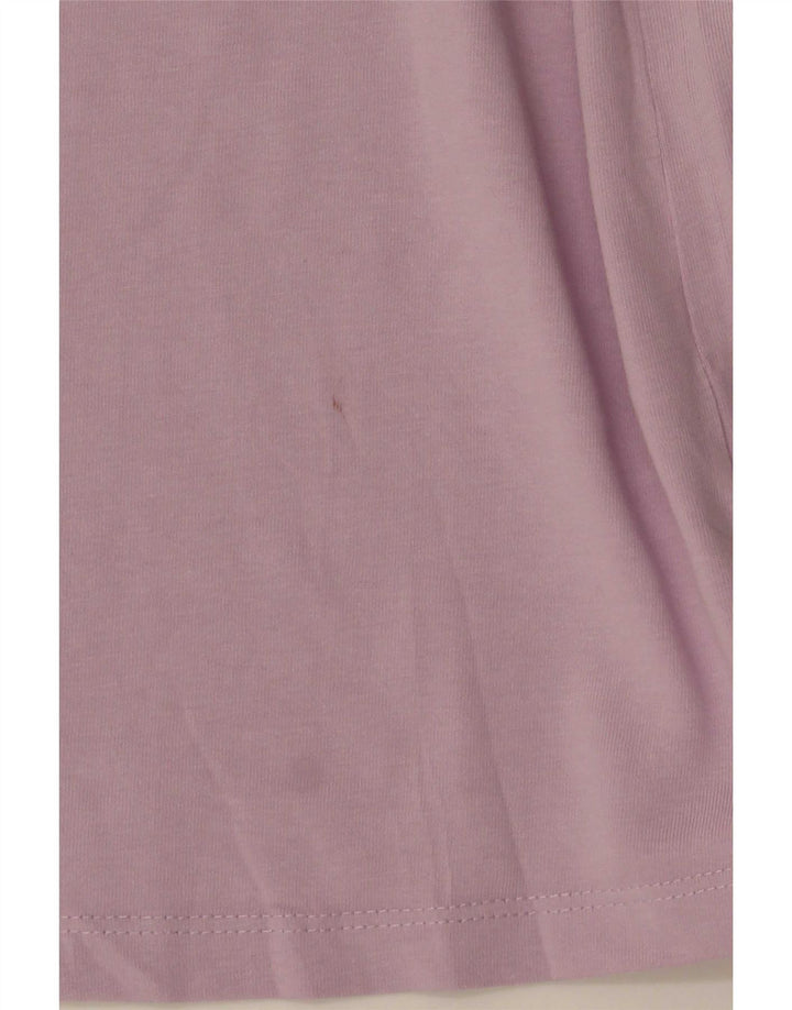 Zara Mujer Camiseta Top UK 10 Small Púrpura