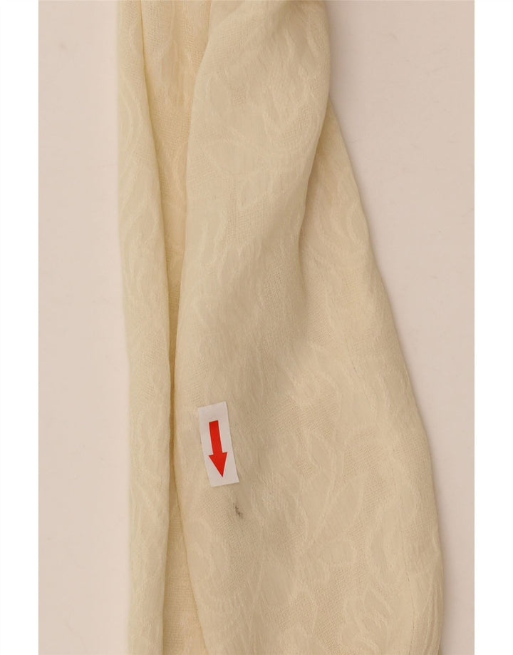 Vintage mujer ver a través de camisa blusa Reino Unido 14 Medio Beige
