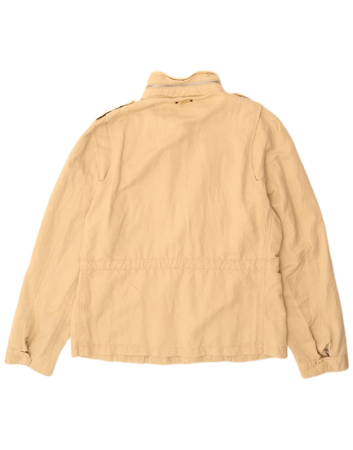 Marlboro Classics Chaqueta militar para hombre EU 54 2XL Algodón beige