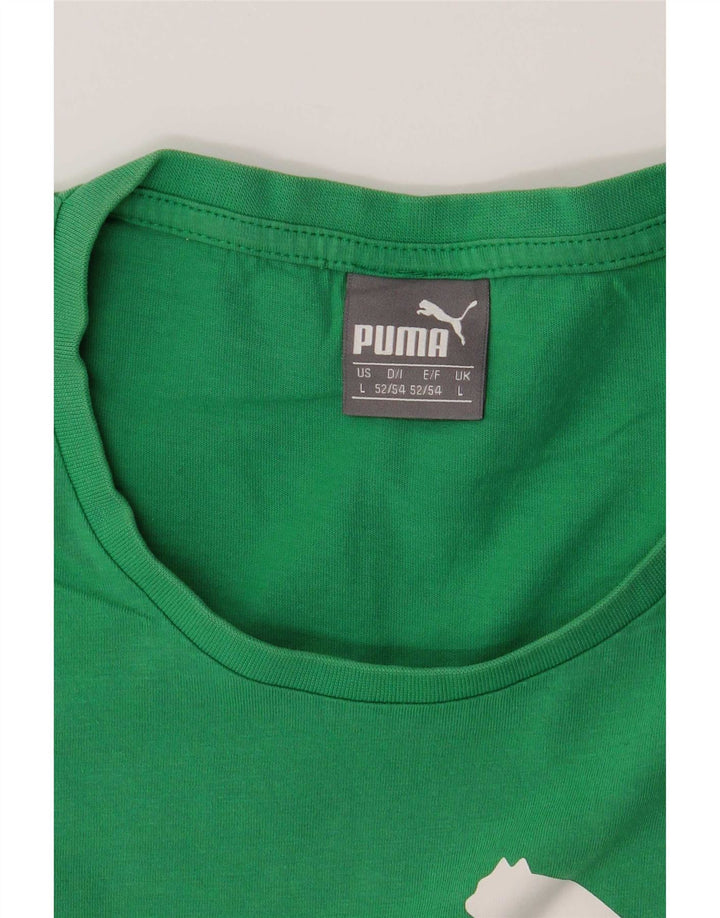 Puma Hombre Gráfico Chaleco Top Grande Verde