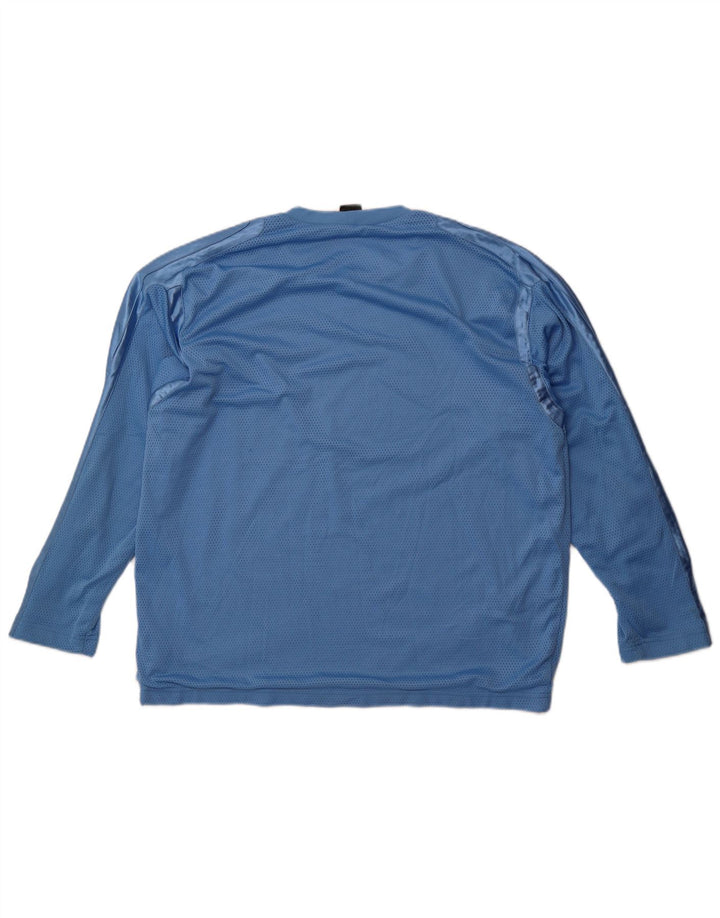 Nike - Camiseta de manga larga para hombre, talla 42/44, talla grande, color azul