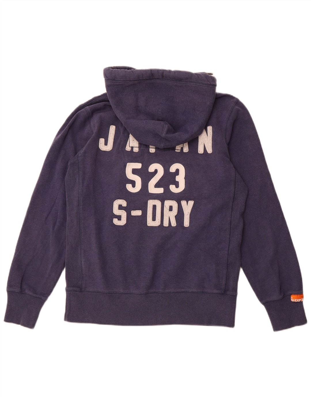 SUPERDRY Jersey con capucha gráfica para hombre Algodón azul marino mediano