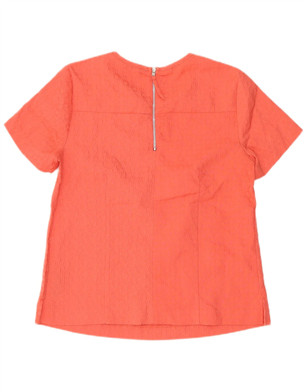 Oasis Blusa de manga corta para mujer Top UK 10 Small Pink Floral Poliéster