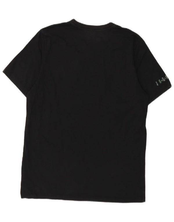 Jordan - Camiseta gráfica para hombre, talla grande, algodón negro