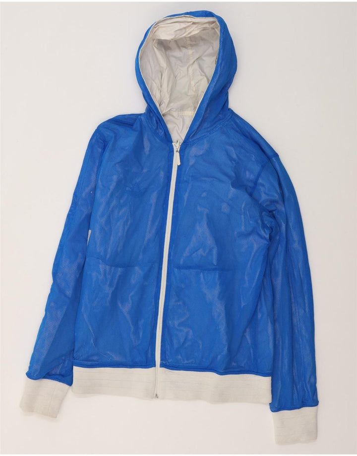 Adidas Chaqueta reversible con capucha gráfica para hombre UK 38 Medium White Colourblock