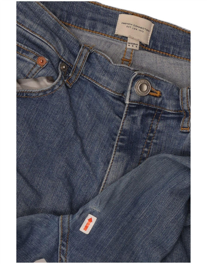 FRENCH CONNECTION Vaqueros pitillo para mujer UK 10 Small W28 L30 Azul