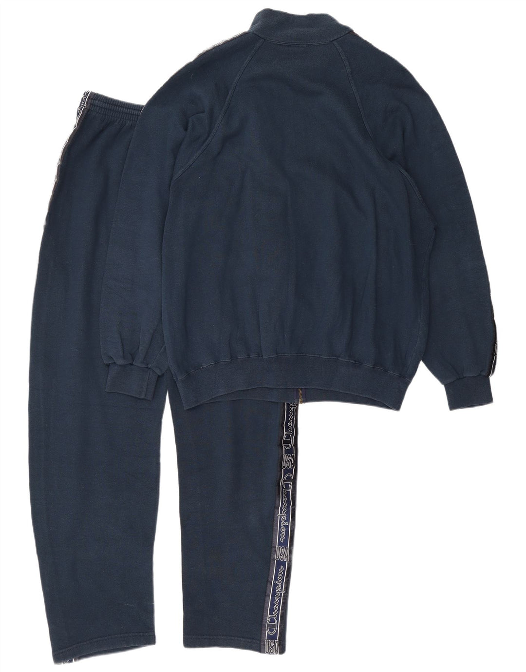 Champion Chándal completo con gráfico para hombre, tamaño grande, algodón azul marino