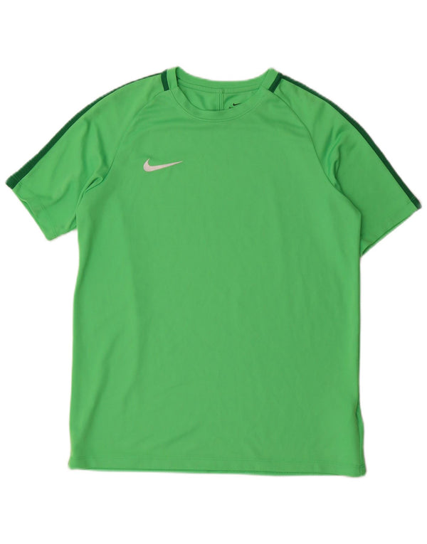 Nike Camiseta Dri Fit para niños 13-14 años XL Verde Colorblock Poliéster