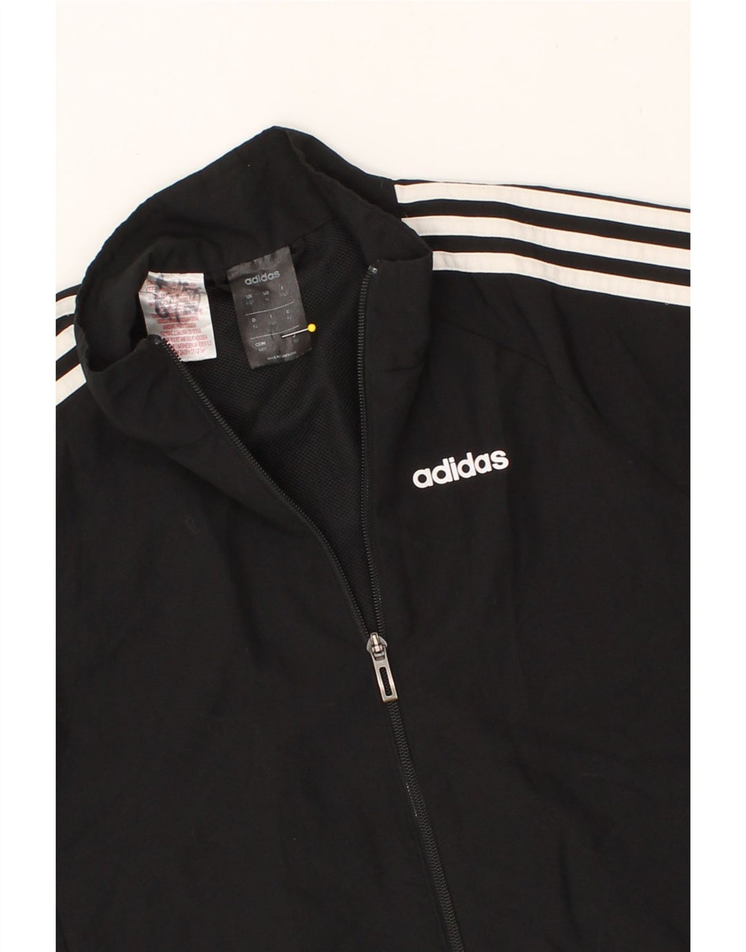 ADIDAS Boys Climalite Tracksuit Top Jacket 11-12 Years Black Vintage Adidas and Second-Hand Adidas from Messina Hembry 