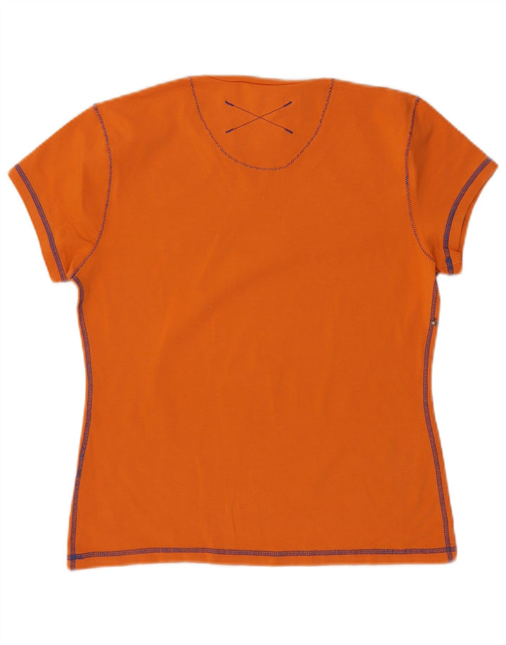 SERGIO TACCHINI Camiseta Mujer Top ES 40 XL Algodón Naranja
