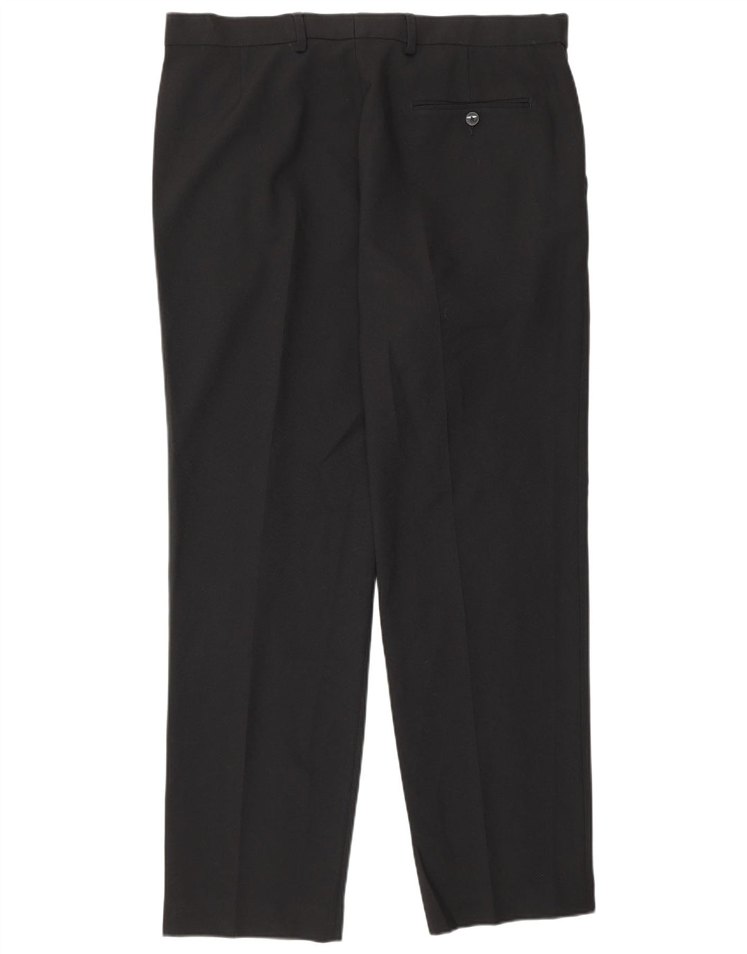 Marks & Spencer Pantalones de traje rectos de corte regular para hombre W36 L31 Negro