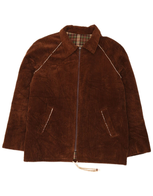 VINTAGE Chaqueta de pana para hombre Reino Unido 38 Marrón medio