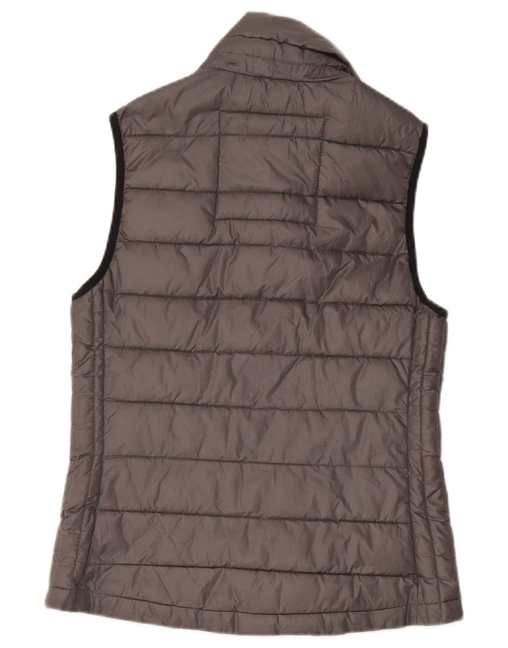 Chaleco acolchado Superdry para mujer, talla 40, poliéster gris pequeño