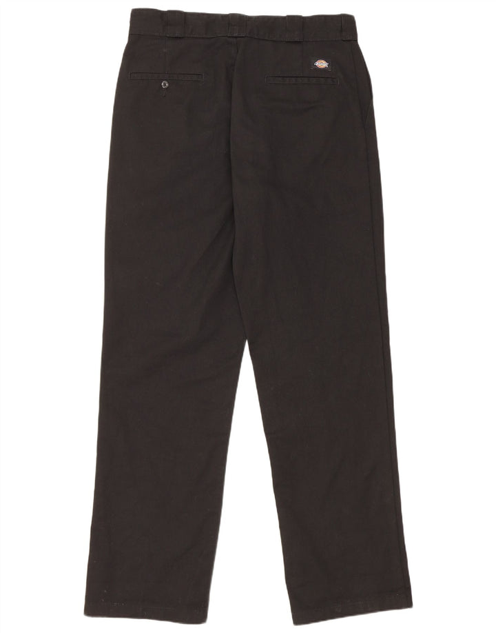 Dickies Pantalón chino recto para hombre W34 L34 Poliéster negro