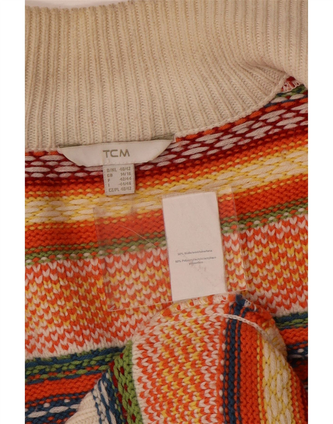 TCM Suéter Cárdigan para Mujer Reino Unido 14/16 Grande Multicolor Fair Isle