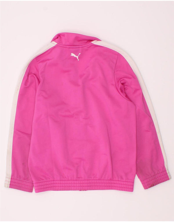 Puma - Chaqueta de chándal con gráfico para niña, 3-4 años, color rosa
