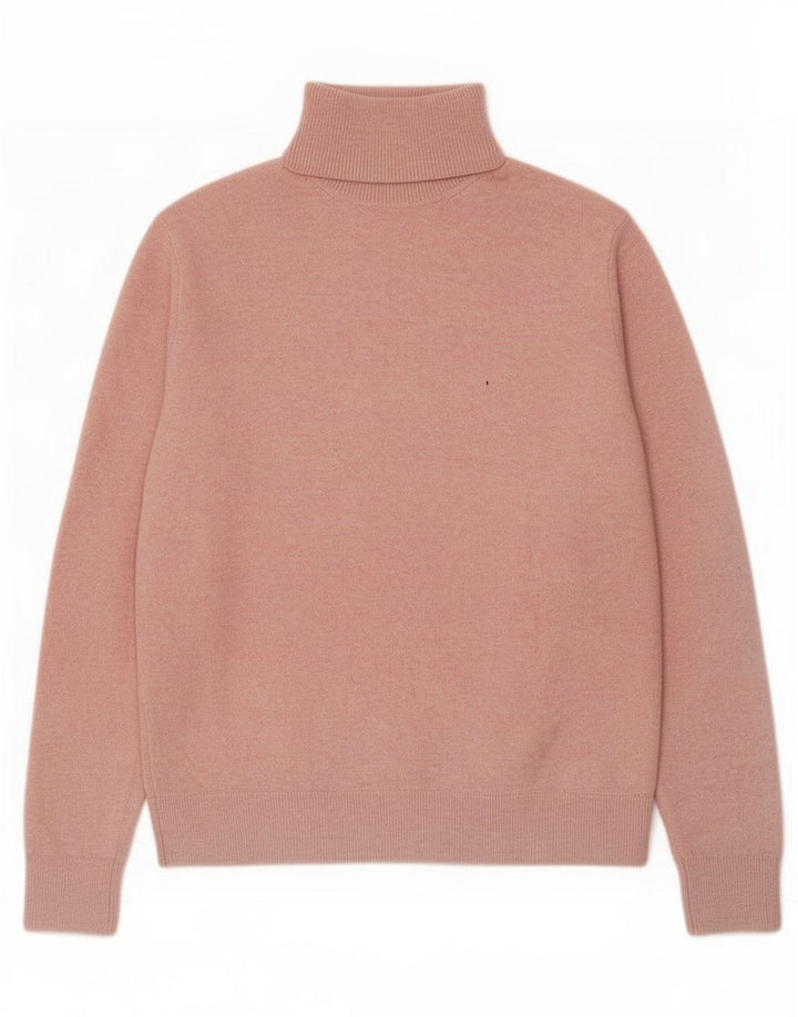 Marks & Spencer Suéter tipo jersey con cuello vuelto para mujer Reino Unido 10 Pequeño Poliéster rosa