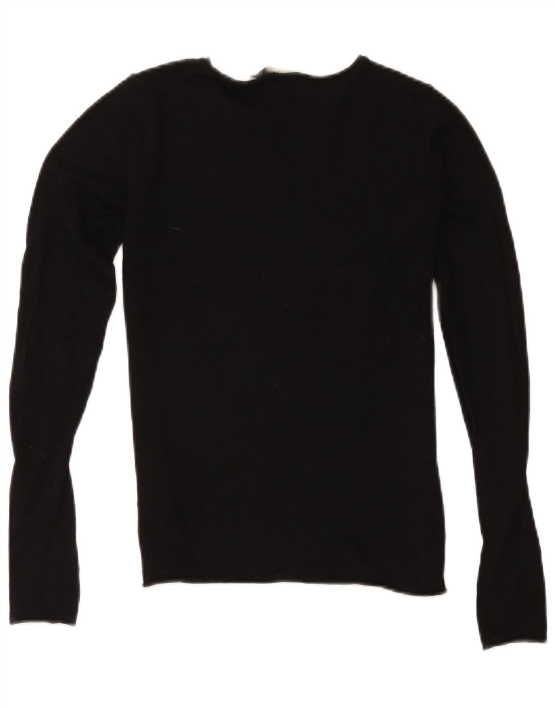 Zara Mujer Top Manga Larga UK 40 Small Black Modal