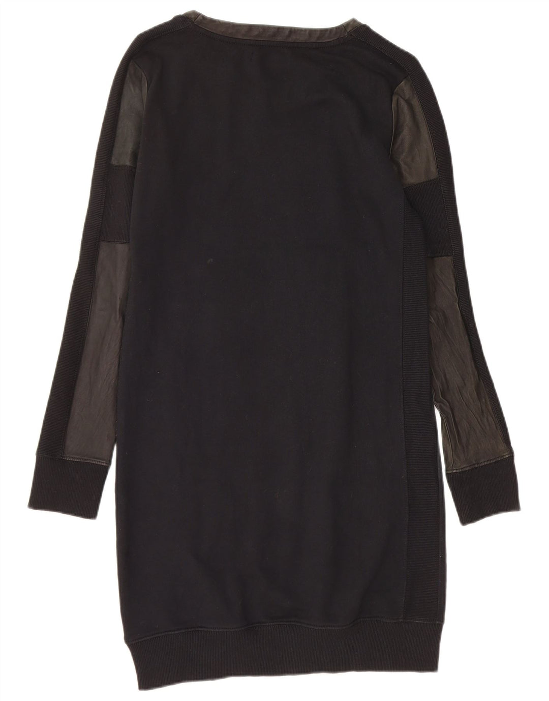 DIESEL Vestido tipo jersey para mujer UK 40 Mediano Negro Colorblock Algodón